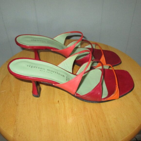 SIGERSON MORRISON Strappy Kitten Heel Sandals - Picture 1 of 7